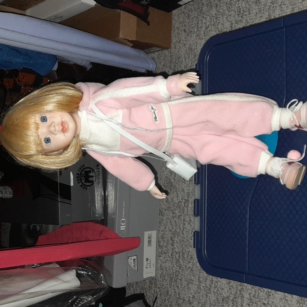 Little Girl Showcase Dolll with Stand